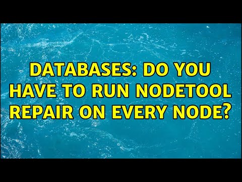 Vídeo: O que é o reparo do Nodetool?