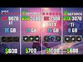 RX 9070 XT vs RTX 3080 vs RX 7900 XTX vs RTX 3070 Ti | Test in 6 Games