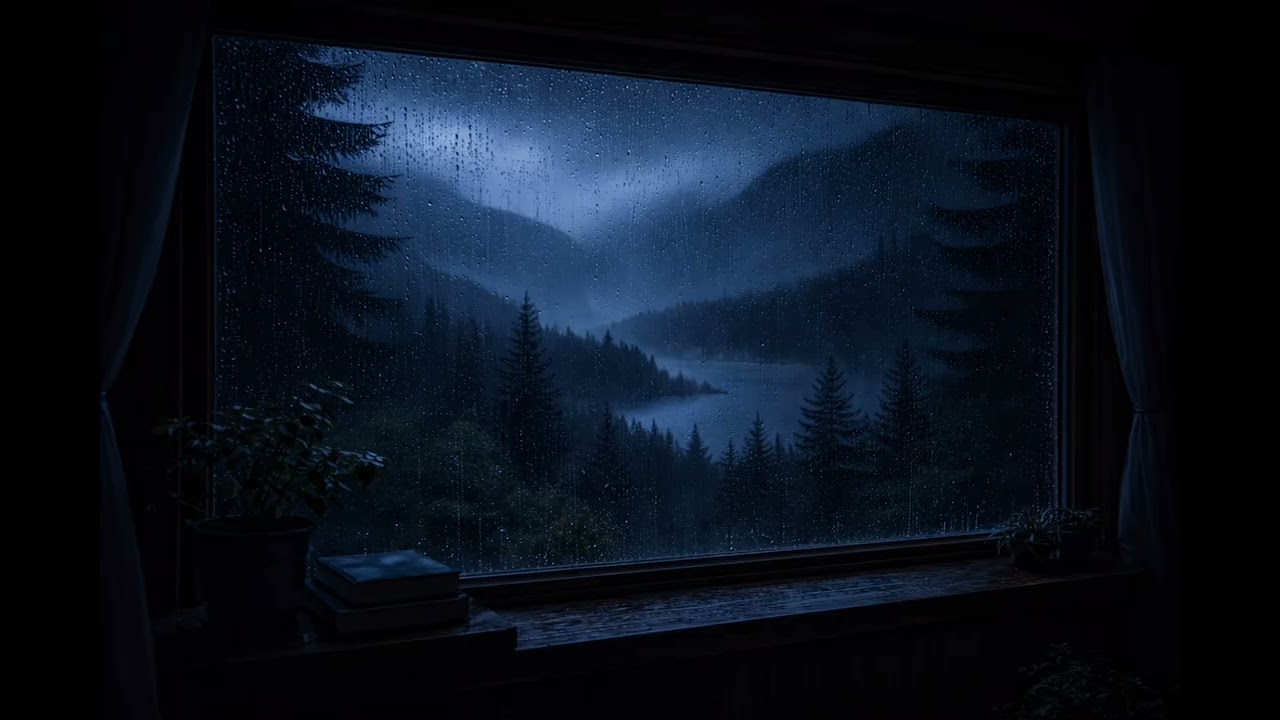 Calm Night Rain for Sleep | Cozy Rain Sounds for Relax & Focus (2h 45m)