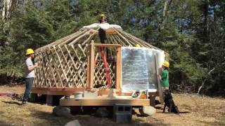 Yurt Raising Day: Timelapse #2