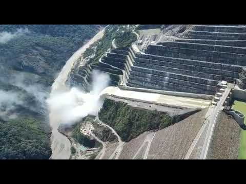 HidroItuango vista aérea en helicóptero