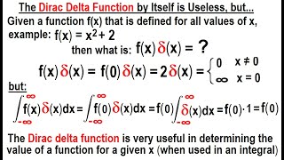 Physics Ch 67.1 Advanced E&M: Review Vectors (100 of 113) Is The Dirac Delta Function Useless But..