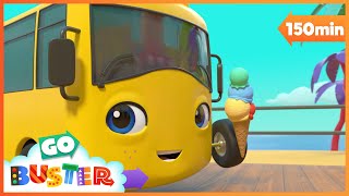 Build the Sandcastle! | Go Learn With Buster | Videos for Kids