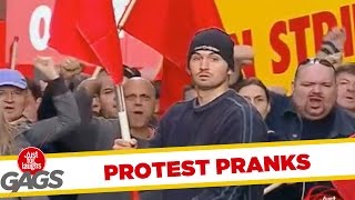 Protesters vs Police Prank - Throwback Thursday