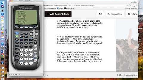 How to make predictions using the line of best fit?