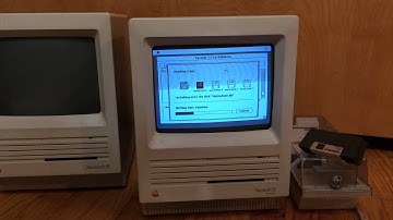 Mac SE System 7.5 Floppy Install Timelapse