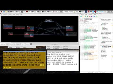Raspberry PI 4 - Morse Code over MUMBLE Voice Chat - using HDMI for low latency audio output