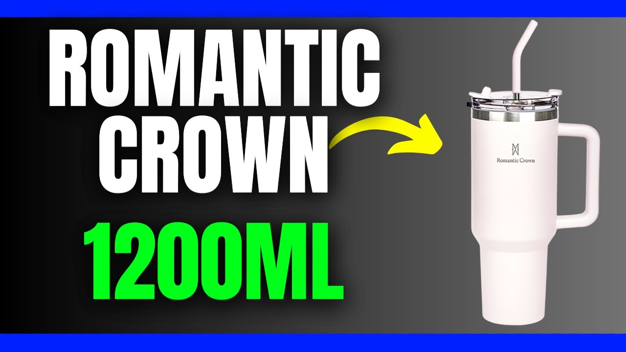 ROMANTIC CROWN Copo Térmico Inox Portátil 1200ml/1.2L - Vale a pena ? e bom ? Review Completo