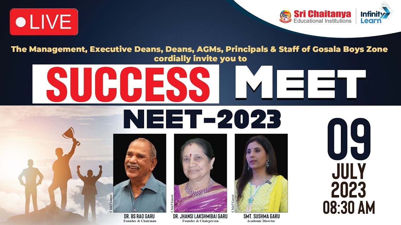 NEET 2023 Achievers Unite Sri Chaitanya Success Meet LIVE Sri