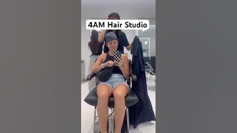 Cutting my three strands of hair 💇🏼‍♀️ #4amhairstudio #hochiminhcityhair #haircut