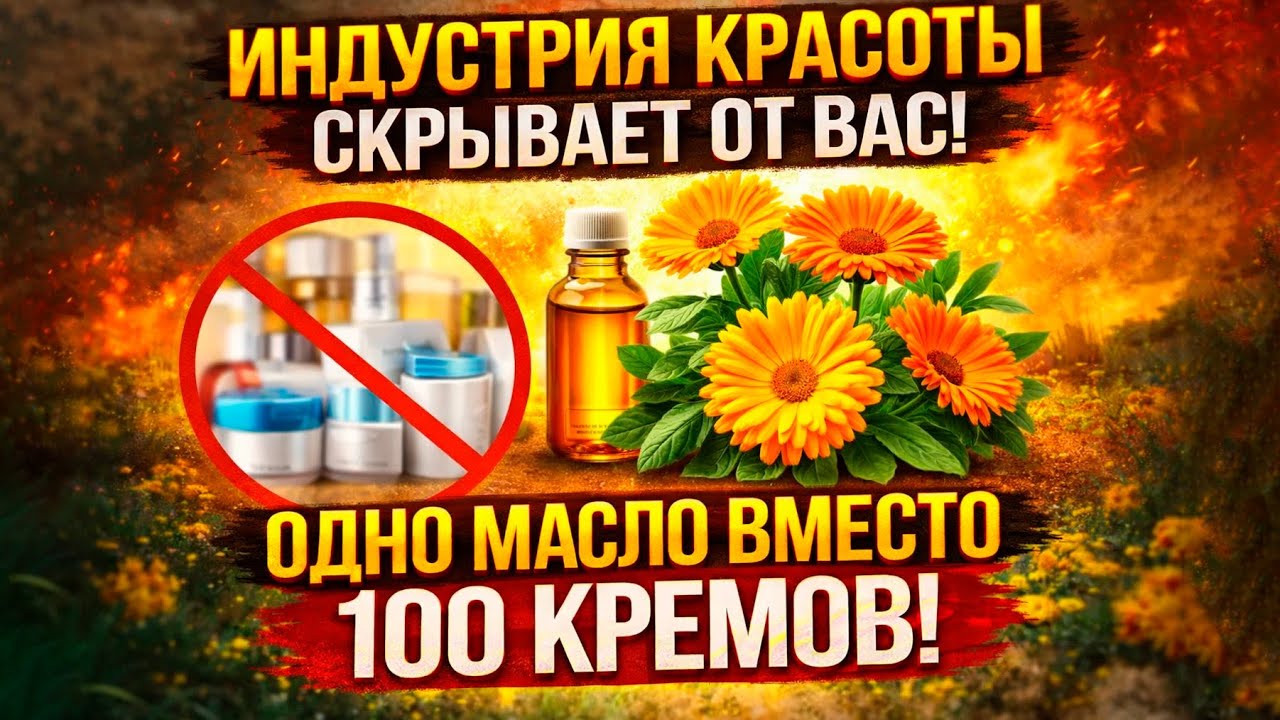 Косметические бренды теряют миллиарды! Масло из этого сорняка лучше 100 кремов