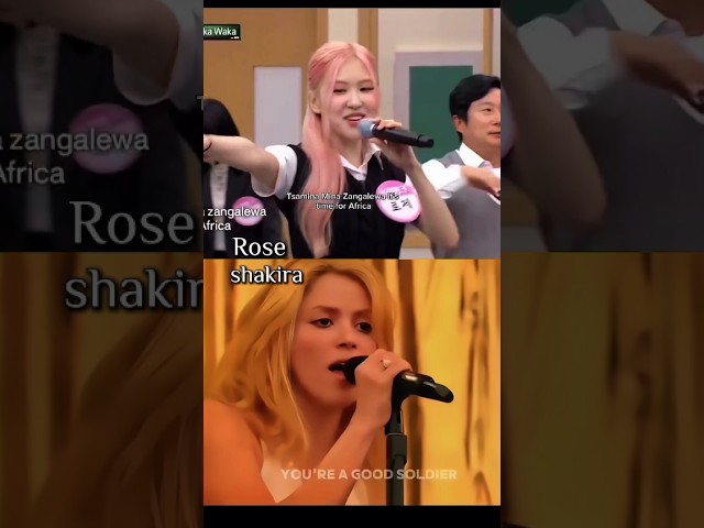 𝐒𝐇𝐀𝐊𝐈𝐑𝐀 𝐕𝐬 𝐑𝐎𝐒𝐄  || Who sang well❔...💫💢 | Waka Waka song |... Original vs cover.. 👻| #shortsfeed. 🌟