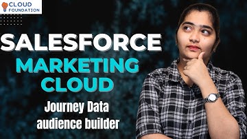 Journey Data Audience Builder in Salesforce Marketing Cloud | SFMC online Classes | CloudFoundation