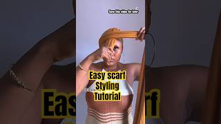 Visit my channel to watch the full tutorial video of this style 👇#headwrap #tutorial #fashion