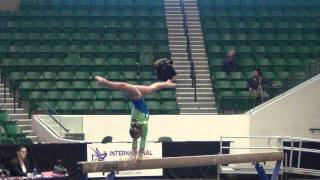 Casslyn's 9.650 Level 8 WOGA Beam 2nd Place Beam Score on 2-19-12