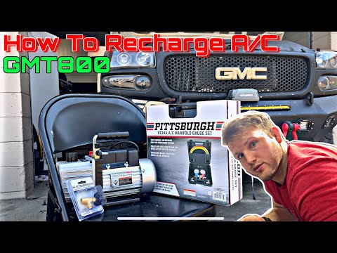 How To Recharge Your AC / 03 GMC Yukon