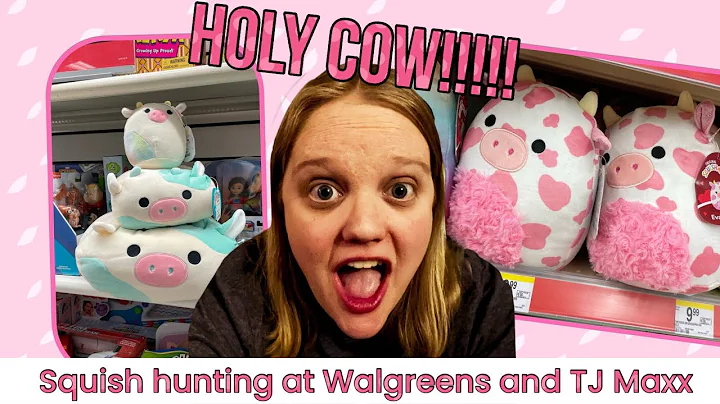 Finding tons of cow Squishmallows at Walgreens TJ Maxx!