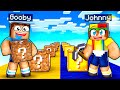 Noob vs pro lucky block race in minecraft