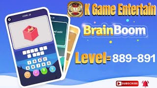 Brain Boom Level //889,890,891 All Levels Let's Play With @K Games Entertainment #brainboom