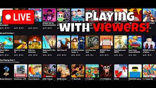 LIVE: Playing Random Roblox Games with Viewers!