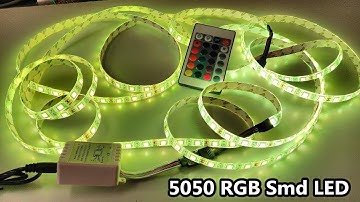 RGB 5050 smd LED Light Strip 12V IR Remote Control - 24 Keys / 5 Meter / Waterproof / review