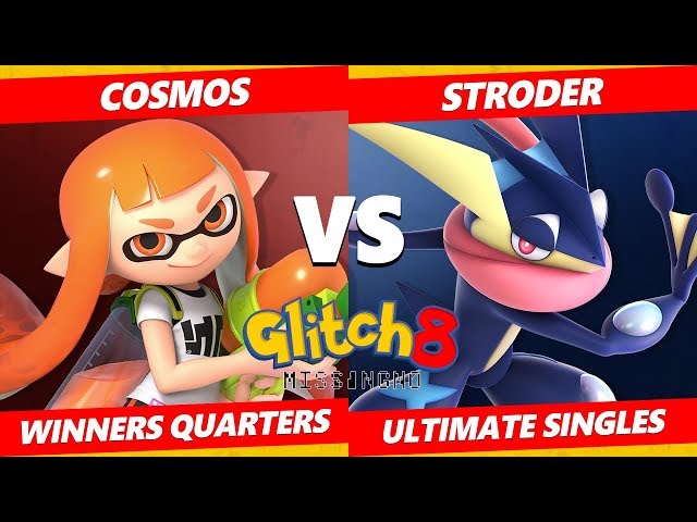 Glitch 8 SSBU - KIA I Stroder (Greninja) Vs. Cosmos (Inkling) Smash Ultimate Winners Quarters