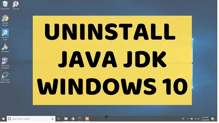 How to UNINSTALL DELETE REMOVE JAVA JDK on Windows 10 | Step by step
