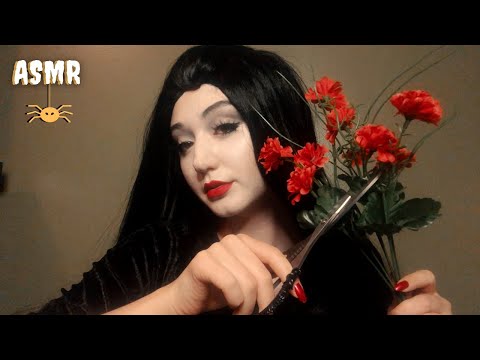 ASMR Morticia Addams Does Your Halloween Makeup