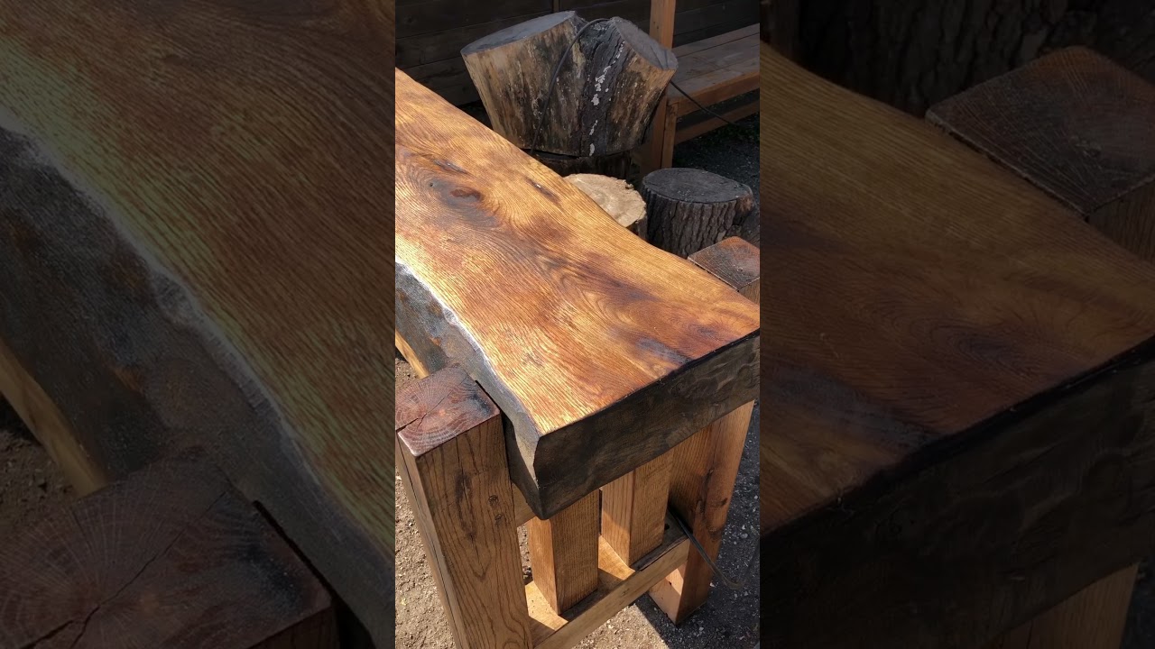 Reclaimed red oak 5 inch thick