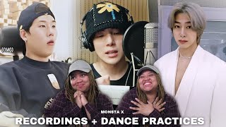 YAS! | MONSTA X - Love & Burning up Recording, Love Dance Practices | Reaction