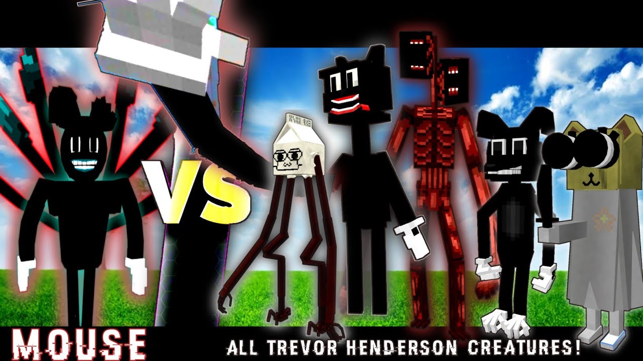 New Cartoon Mouse Vs Cartoon Cat Vs Cartoon Dog And Trevor Henderson Creatures Grazy Battle Youtube