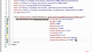 Creating and styling a RadBulletGraph