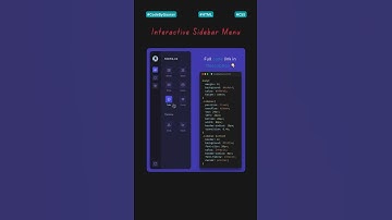 🚀 Sidebar with Smooth Hover Effects Using HTML & CSS #webdevelopment #coding #hovereffect #shorts