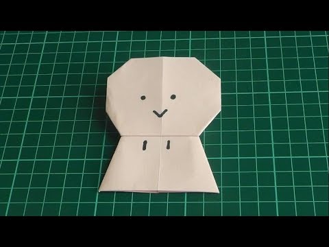Оригами из бумаги девушка