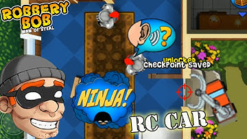 Robbery Bob 1 - Using RC CAR Vs Knight Bob - Gameplay Perfect All Levels - P21