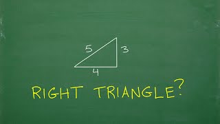 Is a triangle with sides 3, 4, 5 a right triangle? Let’s find out…