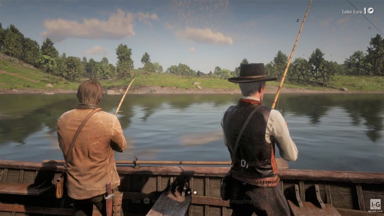 Рдр 2 лодка. Red Dead Redemption 2 рыбалка. Рыбалка ред дед редемпшн. Рыбалка в rdr w. Миссия с рыбалкой rdr 2.