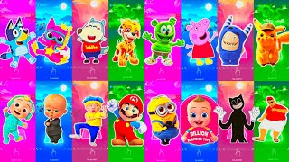 ❤️Pinkfong Friends All Video Megamix 🎶 Paw patrol 🆚 Cocomelon 🆚 Oddbods🆚Bluey Bingo 🎶 Who Will Win?