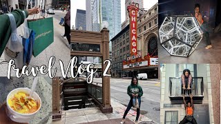 Travel Vlog 2 | 24 Hours In Chicago | Garrett Popcorn | Sweetgreen | Museum Of Illusions