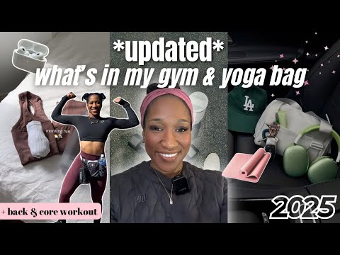 2025 Must Haves For The Gym & Yoga/Pilates (the best essentials) | + back & core workout