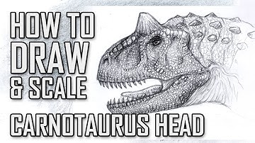 How To Draw And Texture a Carnotaurus Head Tutorial