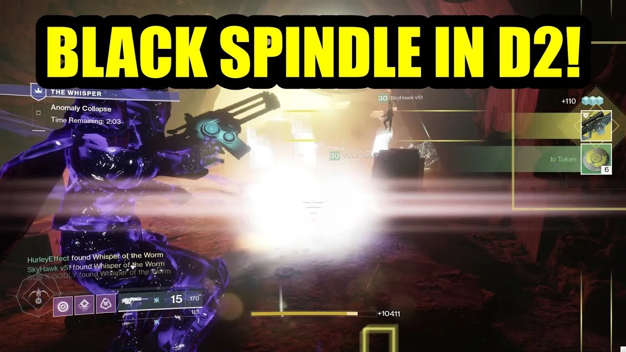 BLACK SPINDLE IS IN D2! ('The Whisper' Exotic Mission) YouTube
