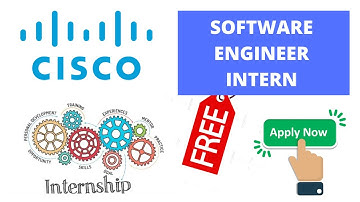 CISCO Free Internship| Software Engineer |Cisco Jobs| Free Software Engineer Intern|Apply Now