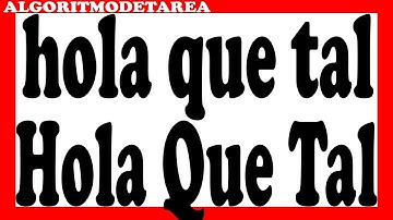 Algoritmo para convertir la primera letra de una frase en mayúscula