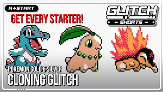 Easily Get Every Starter Pokemon With the Cloning Glitch - Glitch Shorts (Pokemon Gold & Silver)
