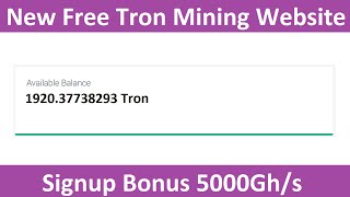 New Free Tron Mining Site 2021-Free Cloud Mining Site 2021-Freetronmining Review