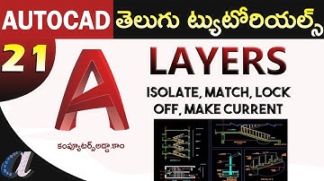 AutoCAD Telugu Tutorials || #21 || Layers - All Options ||computersadda.com
