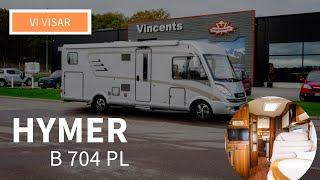 Kika In I En Hymer B 704 Pl - Vincents Husbil Husvagn