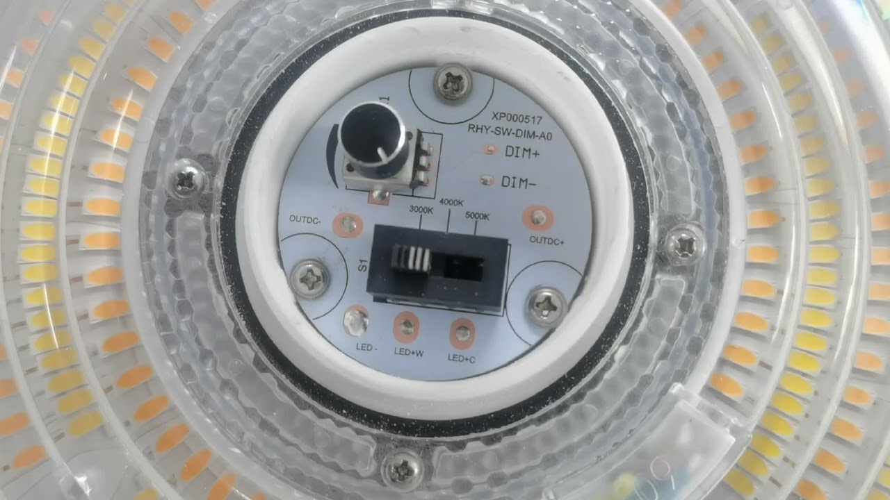 LED High Bay Lights Dimming and Color Adjustment