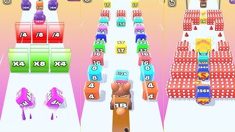 Jelly Run 2048 ULTIMATE Gameplay | 3 Shape Play Showdown! | 2048 To 32T Race part 21 